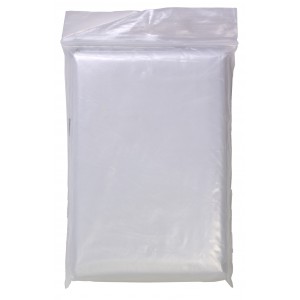 Bio-degradable PE poncho Elisha, neutral (Raincoats)