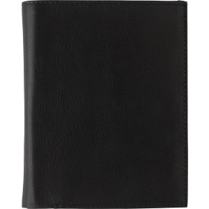 Split leather wallet Menna, black
