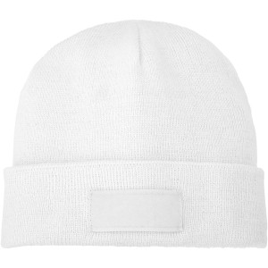 Boreas beanie with patch, white (Hats)