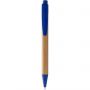 Borneo bamboo ballpoint pen, Natural,Royal blue