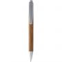 Borneo bamboo ballpoint pen, Natural,Silver