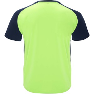 Bugatti short sleeve kids sports t-shirt, Fluor Green, Navy Blue (T-shirt, mixed fiber, synthetic)