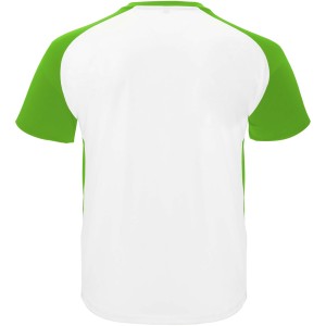 Bugatti short sleeve kids sports t-shirt, White, Fern green (T-shirt, mixed fiber, synthetic)