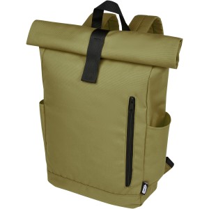 Byron 15.6" GRS RPET roll-top backpack 18L, Olive