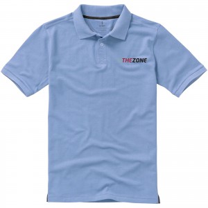 Calgary short sleeve men's polo, Light blue (Polo shirt, 90-100% cotton)