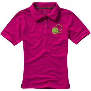 Calgary short sleeve women's polo, Pink (Polo shirt, 90-100% cotton)