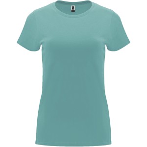 Capri short sleeve women's t-shirt, Dusty Blue (T-shirt, 90-100% cotton)