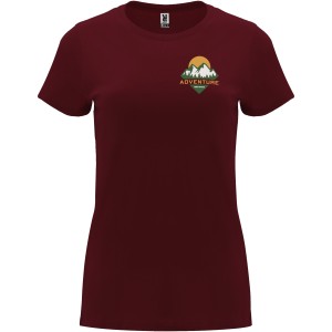 Capri short sleeve women's t-shirt, Garnet (T-shirt, 90-100% cotton)