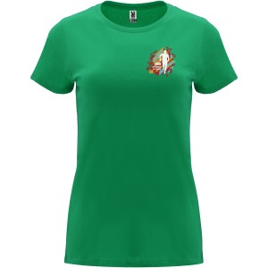 Capri short sleeve women's t-shirt, Kelly Green (T-shirt, 90-100% cotton)