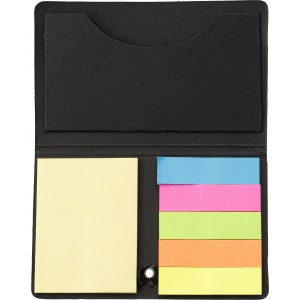 Cardboard sticky note set Bjorn, black (Sticky notes)