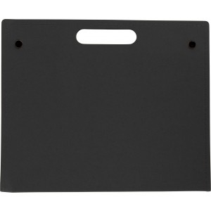 Cardboard writing folder, black (Notebooks)
