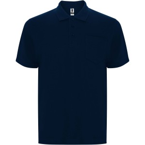 Centauro Premium short sleeve unisex polo, Navy Blue (Polo shirt, 90-100% cotton)
