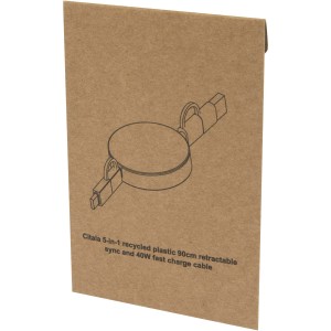 Citala 5-in-1 recycled plastic 90 cm retractable data sync a (Eletronics cables, adapters)