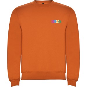 Clasica kids crewneck sweater, Orange (Pullovers)
