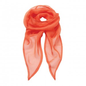 'COLOURS COLLECTION' PLAIN CHIFFON SCARF, Orange (Scarf)