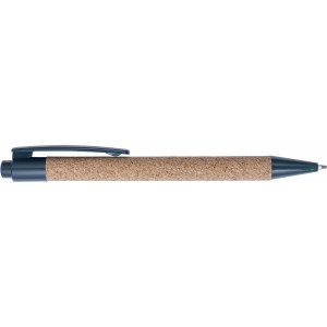 Cork ballpen Macie, green (Wooden, bamboo, carton pen)