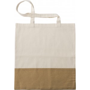 Cotton (160 g/m2) shopping bag Kyler, khaki (Shopping bags)