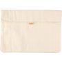 Cotton (220 gr/m2) laptop pouch Dirk, khaki