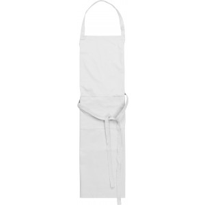 Cotton and polyester (240 gr/m2) apron Luke, white (Apron)