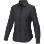 Cuprite long sleeve women's  organic shirt, Solid black