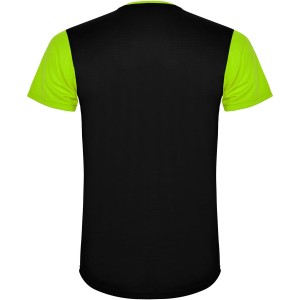 Detroit short sleeve unisex sports t-shirt, Lime, Solid black (T-shirt, mixed fiber, synthetic)