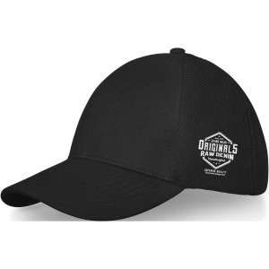 Drake 6 panel trucker cap, Solid black (Hats)