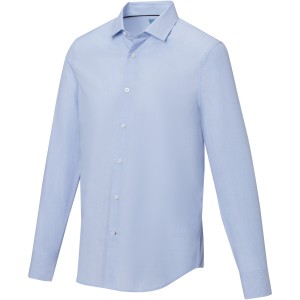 Elevate Cuprite long sleeve men's  organic shirt, Light blue (shirt)