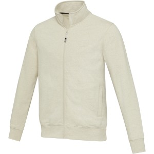 Galena unisex Aware<sup>™</sup> recycled full zip sweater, Oatmeal