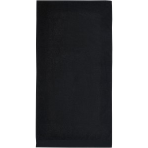 Ellie 550 g/m2 cotton bath towel 70x140 cm, Solid black (Towels)