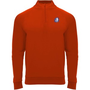 Epiro long sleeve kids quarter zip sweatshirt, Red (Pullovers)