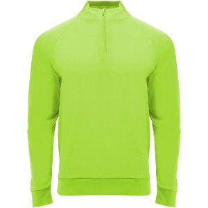 Epiro long sleeve unisex quarter zip sweatshirt, Fluor Green (Pullovers)