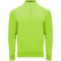 Epiro long sleeve unisex quarter zip sweatshirt, Fluor Green