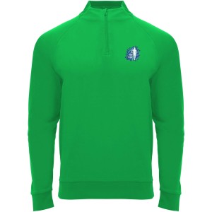 Epiro long sleeve unisex quarter zip sweatshirt, Green Fern (Pullovers)
