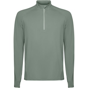 Estambul long sleeve men's half zip sweatshirt, Laurel green (Pullovers)