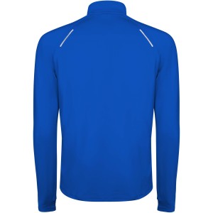 Estambul long sleeve men's half zip sweatshirt, Royal blue (Pullovers)