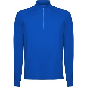 Estambul long sleeve men's half zip sweatshirt, Royal blue (Pullovers)