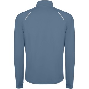 Estambul long sleeve men's half zip sweatshirt, Storm blue (Pullovers)
