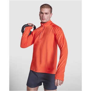 Estambul long sleeve men's half zip sweatshirt, Storm blue (Pullovers)