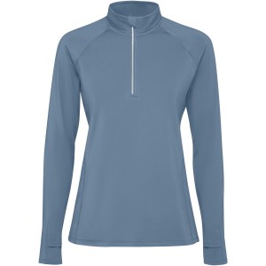 Estambul long sleeve women's half zip sweatshirt, Storm blue