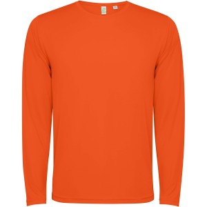Estoril long sleeve unisex t-shirt, Fire orange