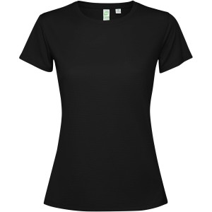 Estoril short sleeve women's t-shirt, Solid black