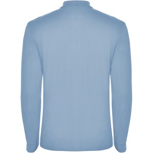 Estrella long sleeve men's polo, Sky blue (Long-sleeved shirt)