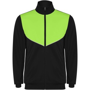 Evans kids tracksuit, Solid black, Lime (Pullovers)