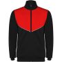 Evans kids tracksuit, Solid black, Red