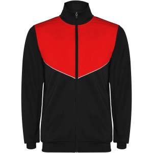 Evans unisex tracksuit, Solid black, Red (Pullovers)
