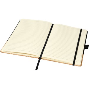 Evora A5 cork thermo PU notebook, solid black (Notebooks)