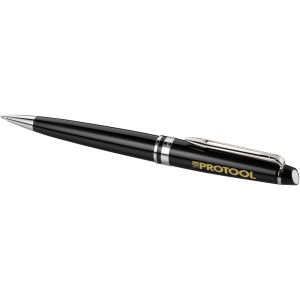 Expert ballpoint pen, solid black,Silver (Metallic pen)