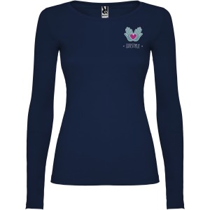 Extreme long sleeve women's t-shirt, Navy Blue (Long-sleeved shirt)