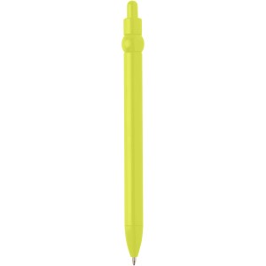 Fidget recycled plastic ballpoint pen (black ink), Lime gree (Plastic pen)