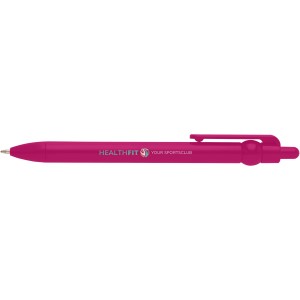 Fidget recycled plastic ballpoint pen (black ink), Magenta (Plastic pen)